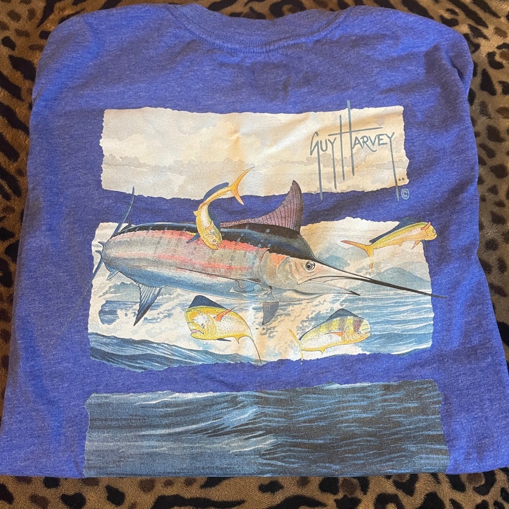 Heather purple size small guy Harvey t shirt